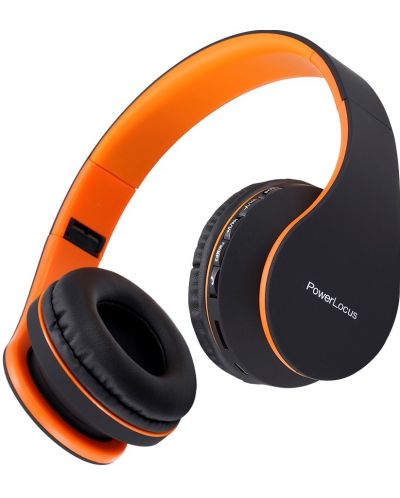 Безжични слушалки PowerLocus - P1, оранжеви - 3