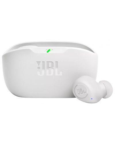 Безжични слушалки JBL - Wave Buds, TWS, бели - 1