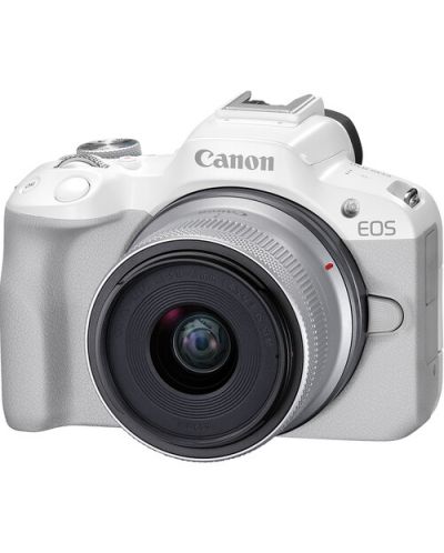 Безогледален фотоапарат Canon - EOS R50, RF-S 18-45mm, f/4.5-6.3 IS STM, бял + Обектив Canon - RF-S, 10-18mm, f/4.5-6.3, IS STM - 2