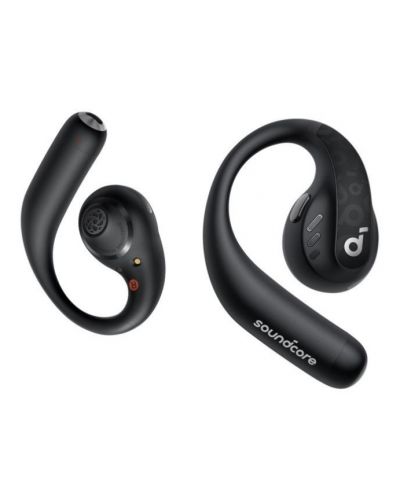 Безжични слушалки Anker - SoundCore AeroFit Pro, черни - 1