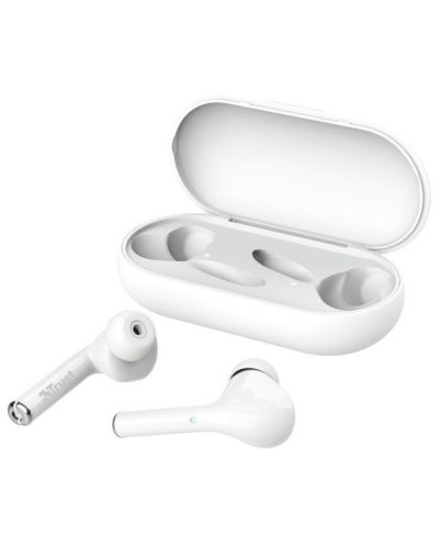 Безжични слушалки Trust - Nika Touch, TWS, бели - 2