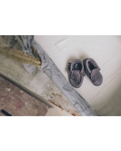 Бебешки обувки Baobaby - Moccasins, grey, размер S - 3