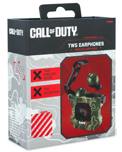 Безжични слушалки OTL Technologies - Call of Duty MWIII, TWS, Olive Camo - 8