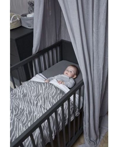 Бебешки чаршафи с ластик Meyco Baby - 50 х 90 cm, 2 броя, сиви - 3