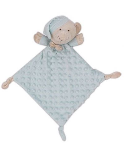 Бебешко одеяло Interbaby - С играчка мече Doudou, 80 х 110 cm, зелено - 3