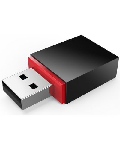 Безжичен USB адаптер Tenda - U3, 300Mbps, черен - 2