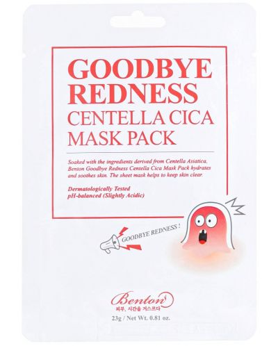 Benton Goodbye Redness Лист маска за лице Centella, 23 g - 1