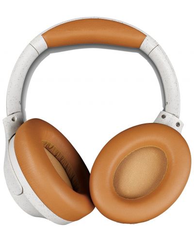 Безжични слушалки Lenco - HPB-830GY, ANC, сиви/оранжеви - 3