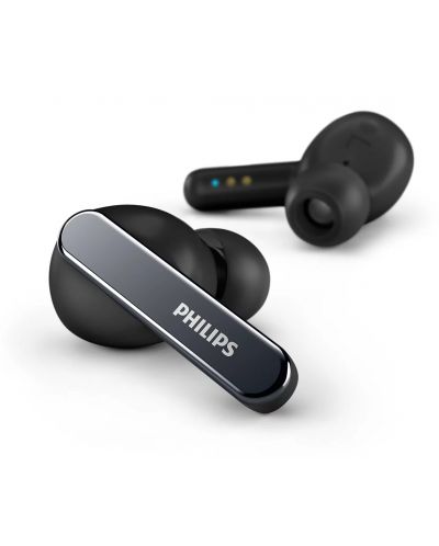 Безжични слушалки Philips - TAT5506BK/00, TWS, ANC, черни - 5