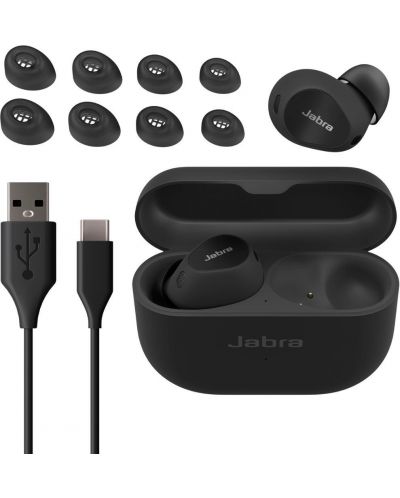 Безжични Слушалки Jabra -  Elite 10, TWS, ANC, Gloss Black - 5