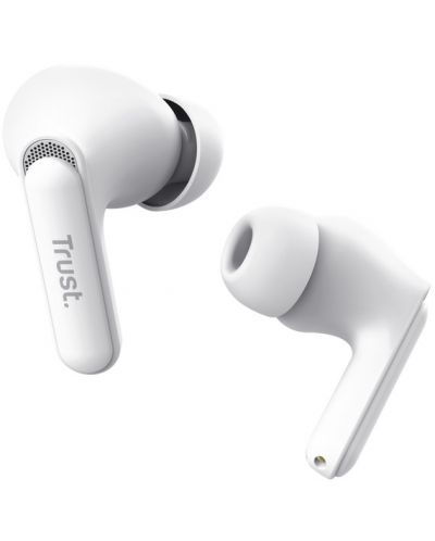 Безжични слушалки Trust - Yavi Earbuds, TWS, ENC, бели - 5