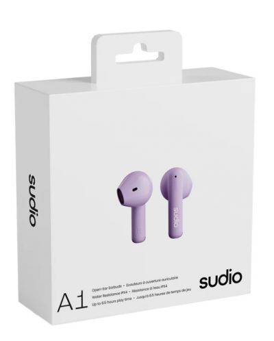 Безжични слушалки Sudio - A1, TWS, лилави - 4