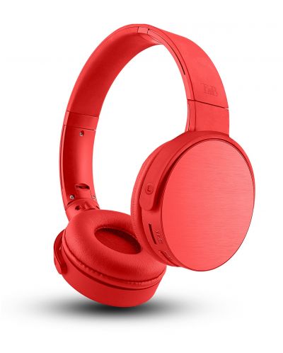 Безжични слушалки с микрофон T'nB - Shine 2, червени - 1