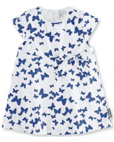 Бебешка рокля с UV30+ защита Sterntaler - Пеперуди, 62 cm, бяла - 1