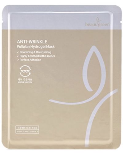 BeauuGreen Лист маска за лице Pullulan Anti-Wrinkle Hydrogel, 30 ml - 1
