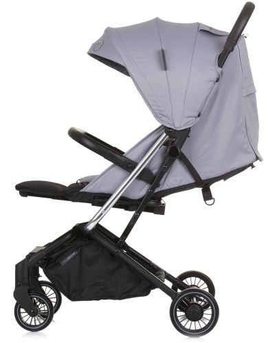 Бебешка лятна количка Chipolino - Бижу, пепелно сиво - 4