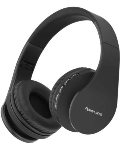 Безжични слушалки PowerLocus - P1, черни - 1