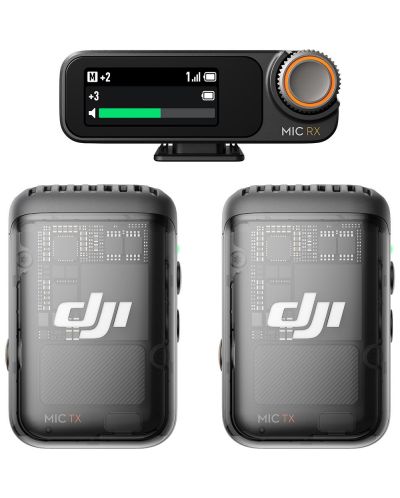 Безжична микрофонна система DJI - Mic 2 TX + 1 RX + Case, черна - 3
