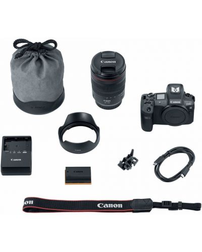 Безогледален фотоапарат Canon - EOS R, RF24-105, f/4-7.1, черен - 6