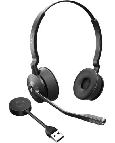 Безжични слушалки с микрофон Jabra - Engage 55, MS, черни - 1