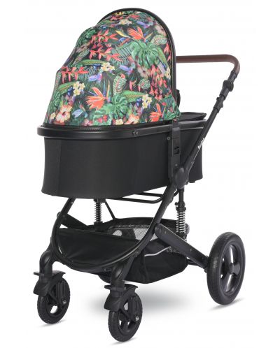 Бебешка количка с твърд кош Lorelli - Boston, Tropical Flowers - 2