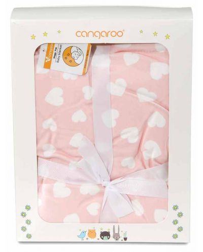 Бебешко одеяло Cangaroo - Shaggy, 75 х 105 cm, розово - 2
