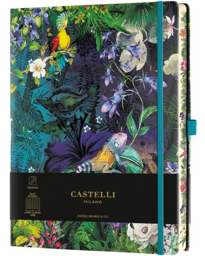 Бележник Castelli Eden - Lily, 13 x 21 cm, линиран - 1
