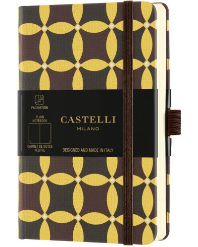 Бележник Castelli Oro - Corianders, 13 x 21 cm, бели листове - 1