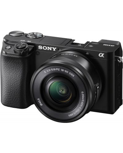 Безогледален фотоапарат Sony - Alpha A6100, 16-50mm, f/3.5-5.6 OSS - 1