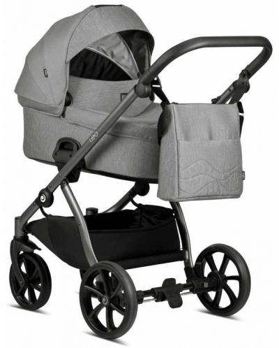 Комбинирана бебешка количка 2 в 1 Tutis - Leo, Grey - 2