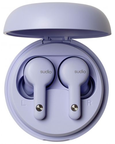 Безжични слушалки Sudio - A2, TWS, ANC, лилави - 5
