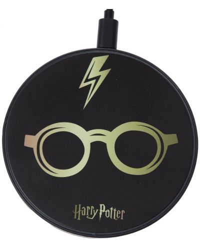Безжично зарядно Warner Bros - Harry Potter, 10W, черно - 1