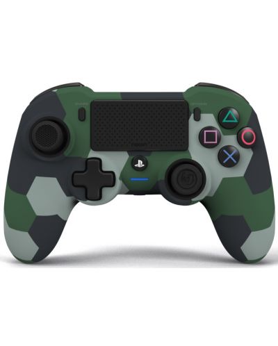 Безжичен контролер Nacon - Asymmetric, Camo Green (PS4/PC) - 1