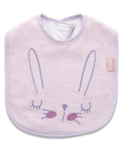 Бебешки лигавник BabyJem - Зайче, розов - 1