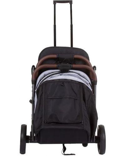 Бебешка лятна количка Chipolino - Combo, сребърно сива - 5