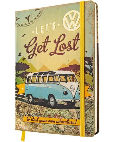 Бележник Nostalgic Art VW - Let's Get Lost, А5, 64 листа, на точки - 1