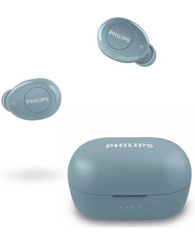 Безжични слушалки с микрофон Philips - TAT2205, TWS, сини - 3