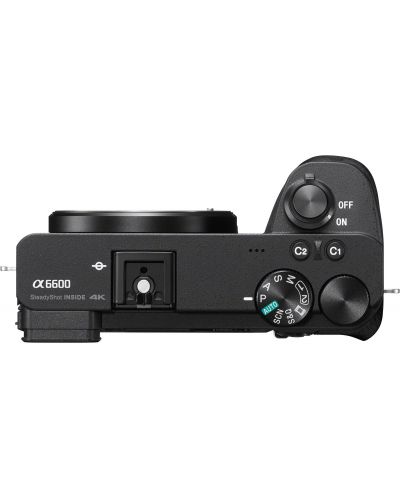 Безогледален фотоапарат Sony - A6600, 24.2MPx, черен - 6