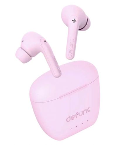 Безжични слушалки Defunc - True Audio, TWS, розови - 1