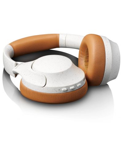 Безжични слушалки Lenco - HPB-830GY, ANC, сиви/оранжеви - 6