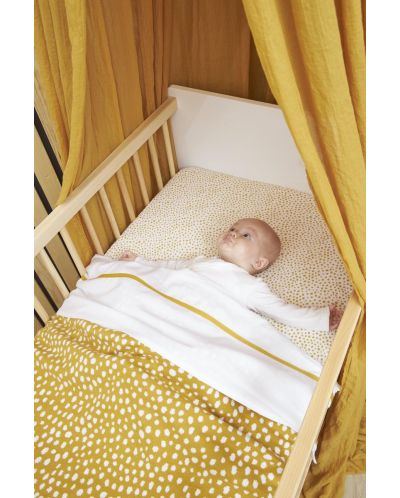 Бебешко одеяло Meyco Baby - 75 х 100 cm, медено златисто - 3