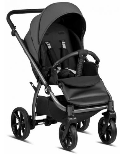 Комбинирана бебешка количка 2 в 1 Tutis - Leo, Dark Grey - 5