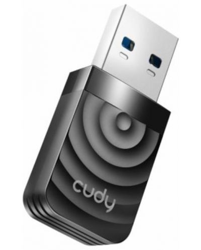 Безжичен нано адаптер Cudy - WU1300S, 1.3Gbps, черен - 3