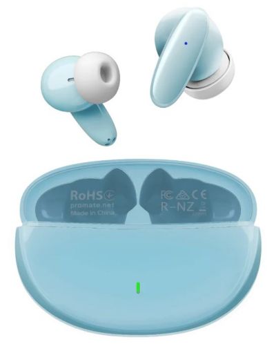 Безжични слушалки ProMate - Lush, TWS, сини - 1