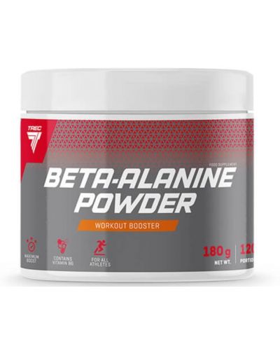 Beta-Alanine Powder, white сola, 180 g, Trec Nutrition - 1