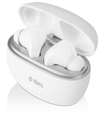 Безжични слушалки ttec - AirBeat Pro, TWS, ANC, бели - 3