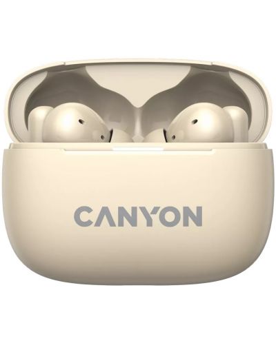 Безжични слушалки Canyon - CNS-TWS10, ANC, бежови - 2