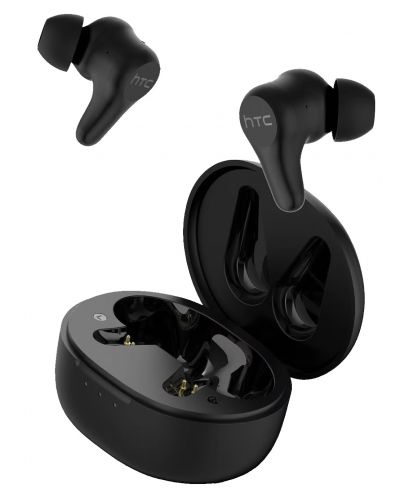 Безжични слушалки HTC - True Wireless Earbuds Plus, ANC, черни - 4