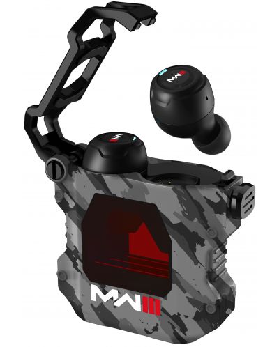 Безжични слушалки OTL Technologies - Call of Duty MWIII, TWS, Black Camo - 1