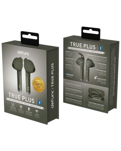 Безжични слушалки Defunc - TRUE PLUS, TWS, зелени - 7